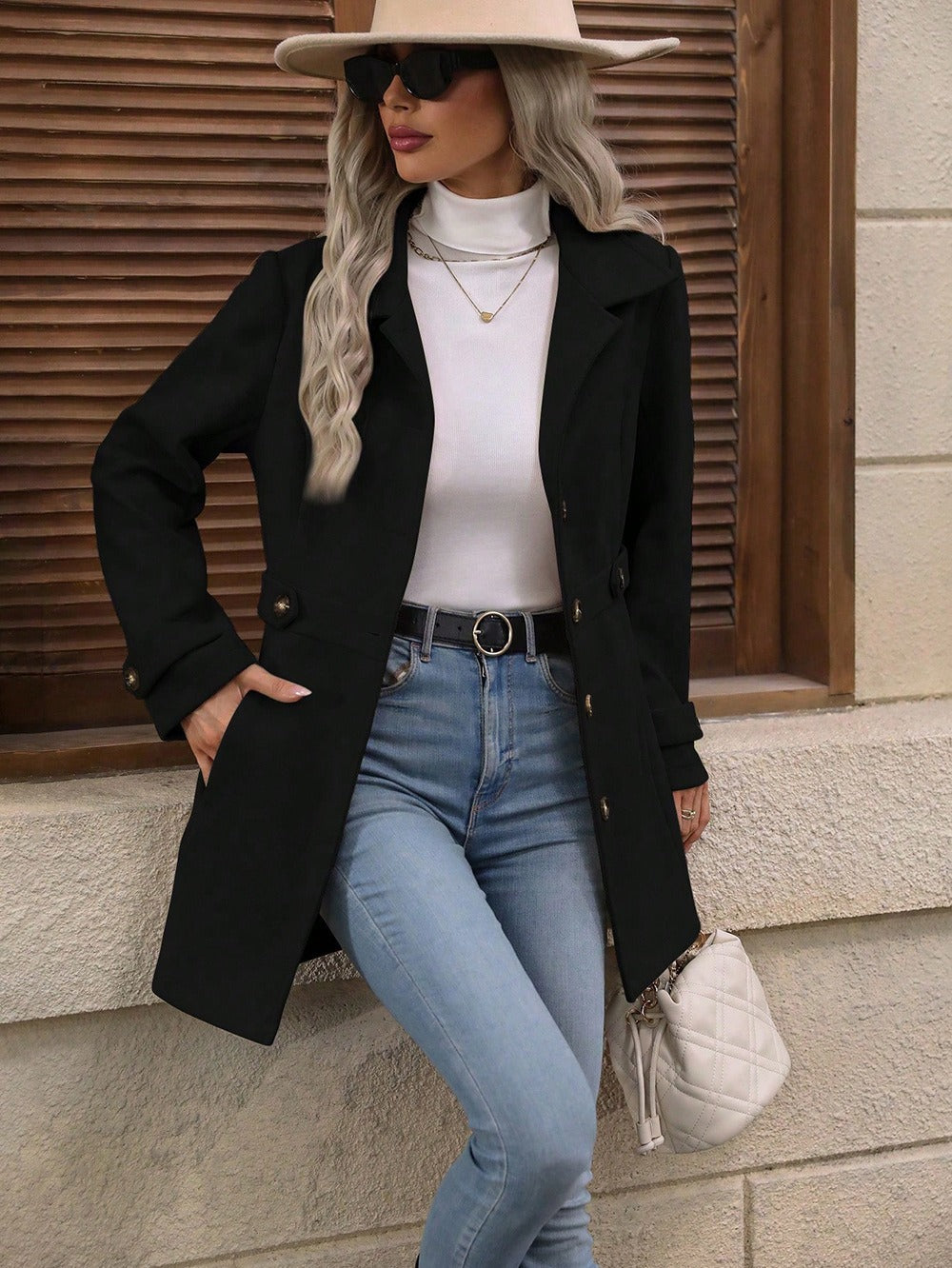 VIDAL BORDEAUX | TRANCHÉE MANTEAU CLASSIQUE ÉLÉGANT ENFANTS POUR FEMMES
