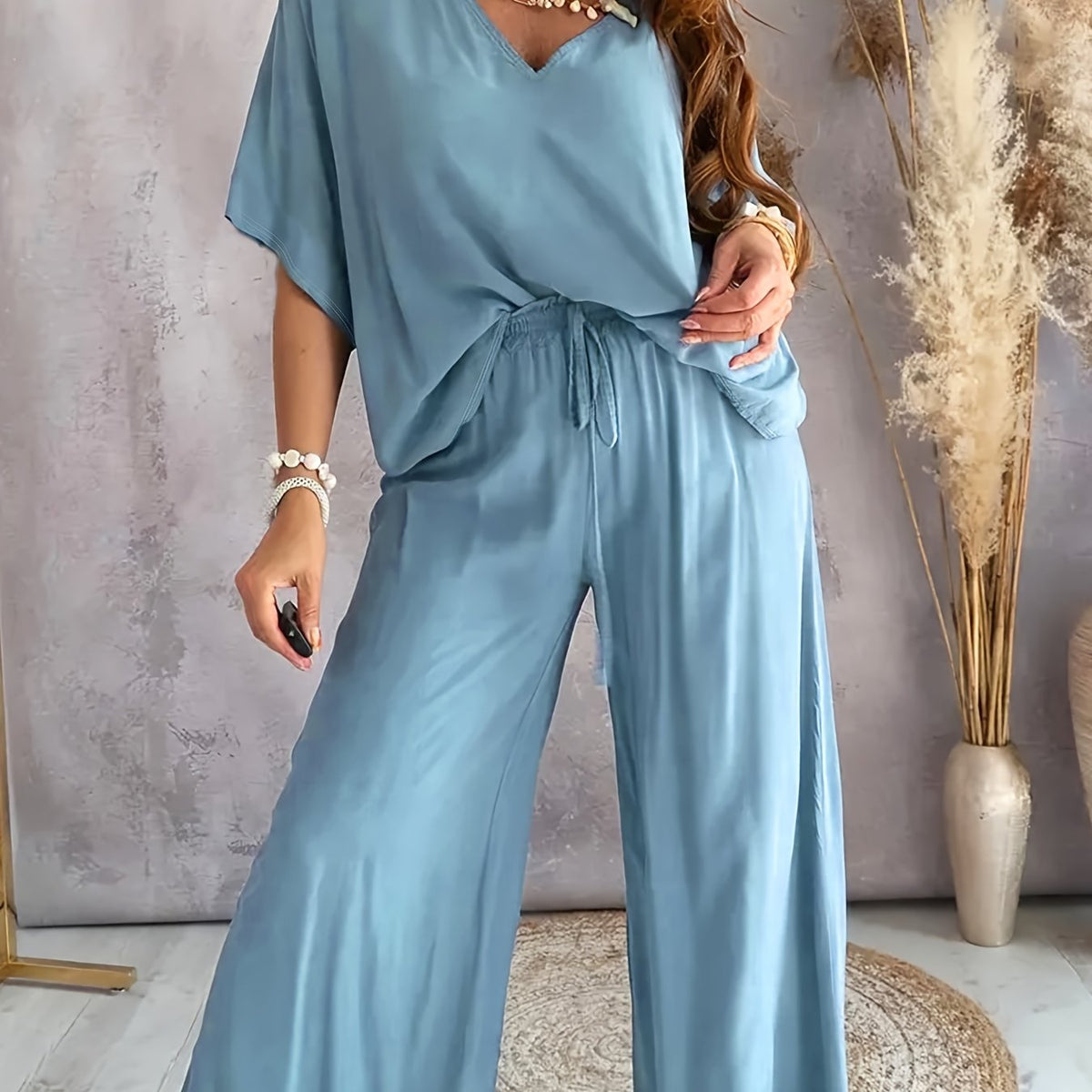 MOREAU LYON | ENSEMBLE CHIC À COL EN V POUR FEMMES