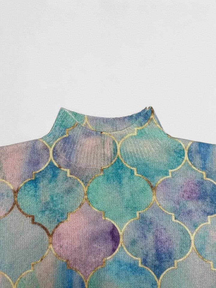 VIDAL BORDEAUX | PULL EN MAILLE PASTEL POUR FEMME