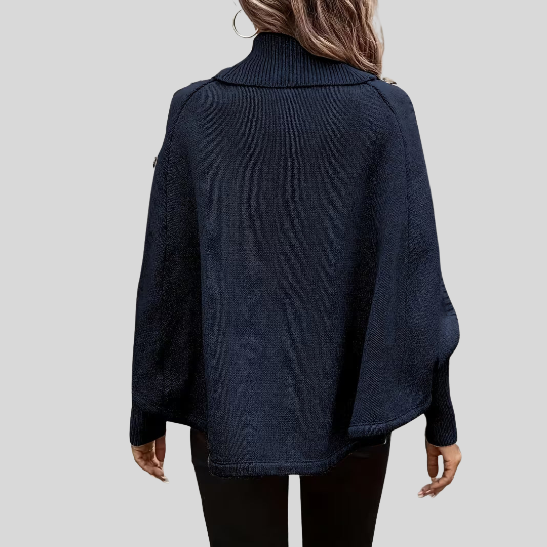 Norelle™ | Pull en maille torsadée à col montant
