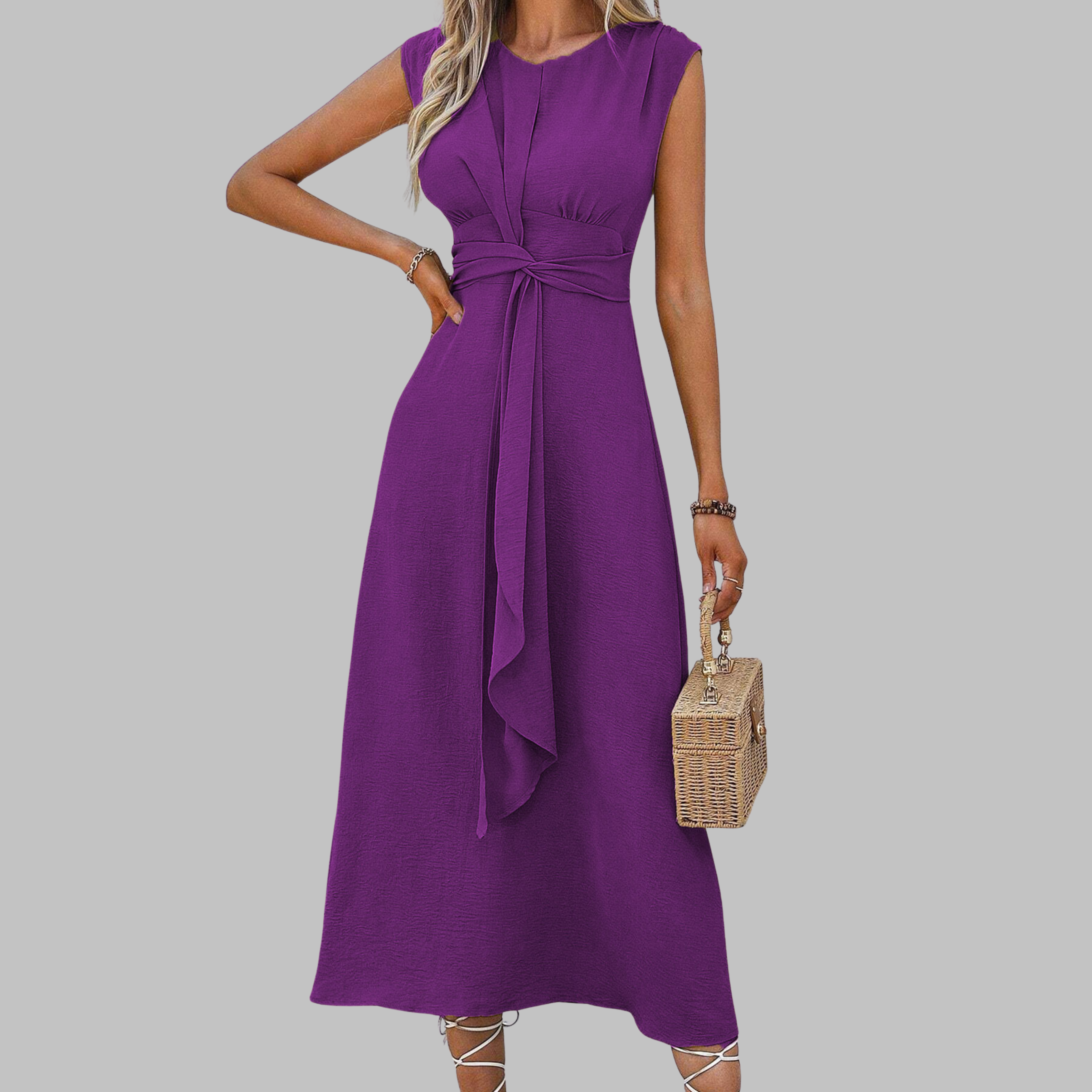 MOREAU LYON | ROBE MAXI SANS MANCHES POUR FEMMES