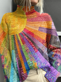 Opal | Pull Col Roulé Éclatant