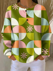 Roxanne | Pull Colorblock Abstrait