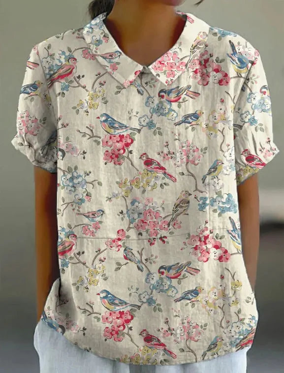 VIDAL BORDEAUX | CHEMISE FLORALE PRINTEMPS POUR FEMMES