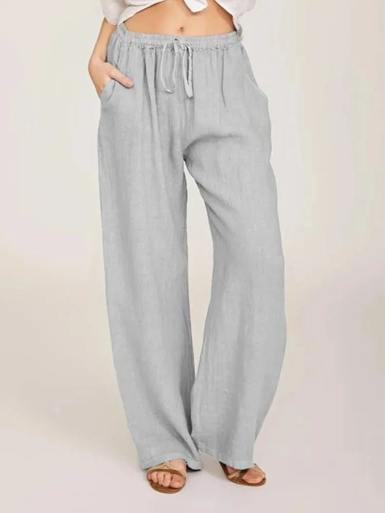 MOREAU LYON | PANTALONS CLASSIQUES À JAMBES LARGES POUR FEMMES