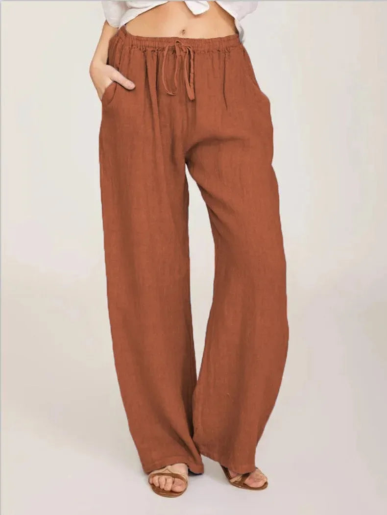 MOREAU LYON | PANTALONS CLASSIQUES À JAMBES LARGES POUR FEMMES