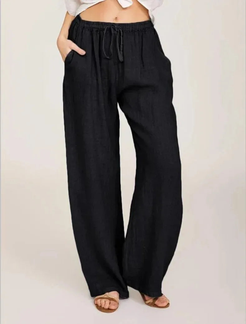 MOREAU LYON | PANTALONS CLASSIQUES À JAMBES LARGES POUR FEMMES