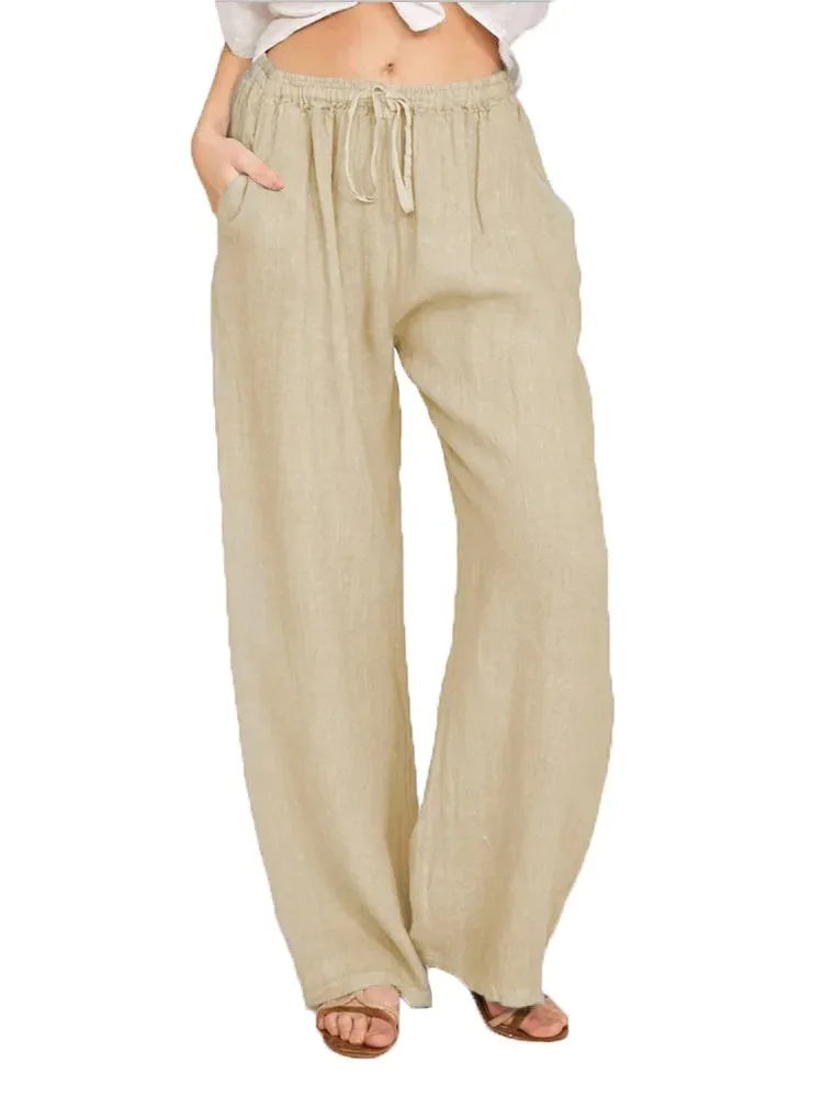 MOREAU LYON | PANTALONS CLASSIQUES À JAMBES LARGES POUR FEMMES
