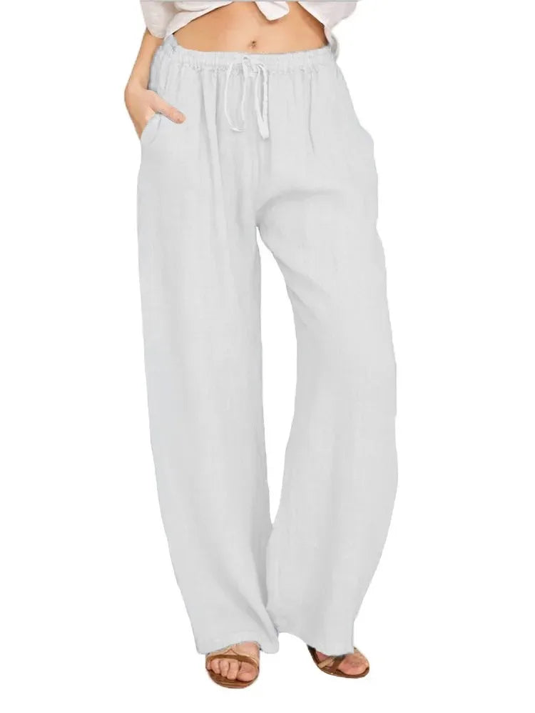 MOREAU LYON | PANTALONS CLASSIQUES À JAMBES LARGES POUR FEMMES