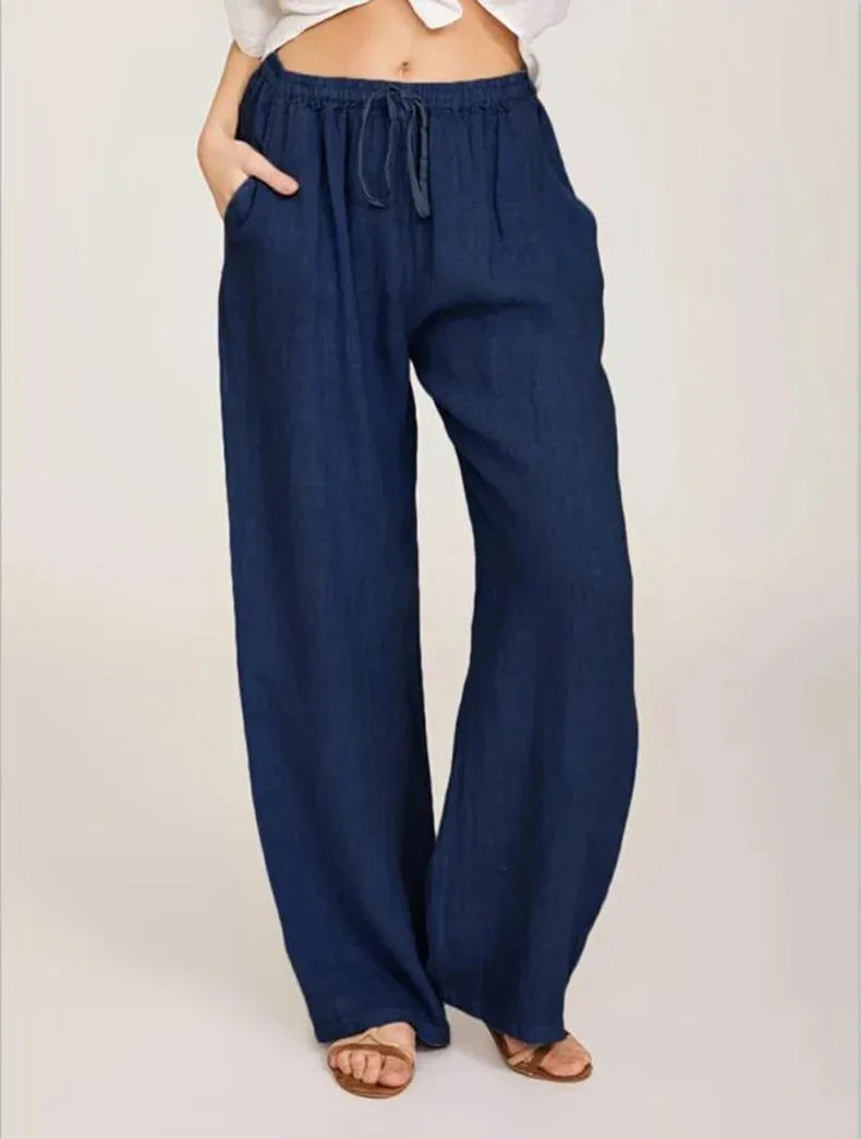 MOREAU LYON | PANTALONS CLASSIQUES À JAMBES LARGES POUR FEMMES