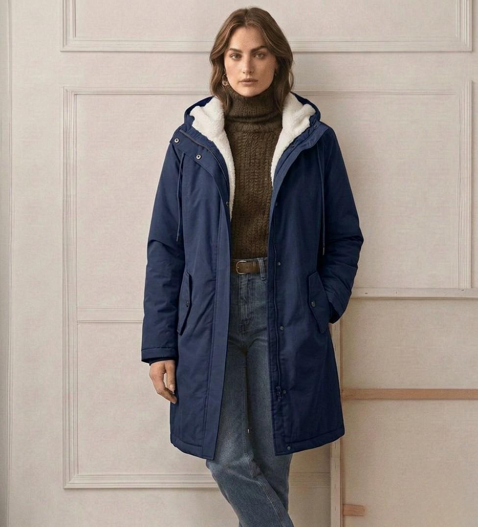 VIDAL BORDEAUX | PARKA D'HIVER DOUBLÉE EN POLAIRE POUR FEMMES