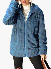 VIDAL BORDEAUX | MANTEAU EN PELUCHE POUR FEMMES