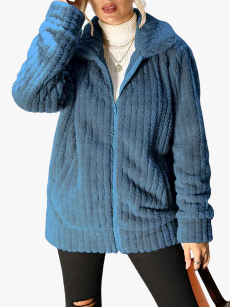 VIDAL BORDEAUX | MANTEAU EN PELUCHE POUR FEMMES