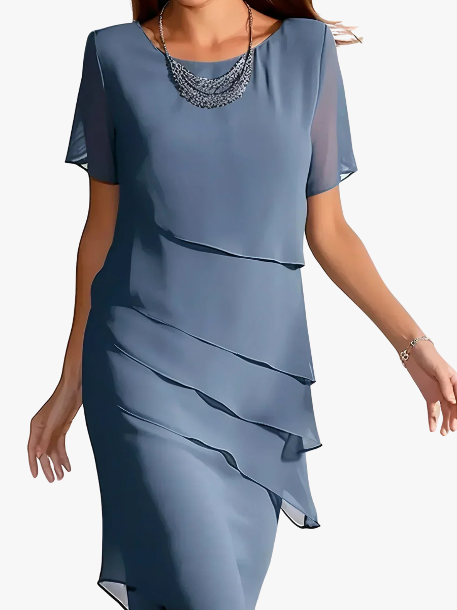 MOREAU LYON | ROBE ÉLÉGANTE À VOLANTS POUR FEMMES