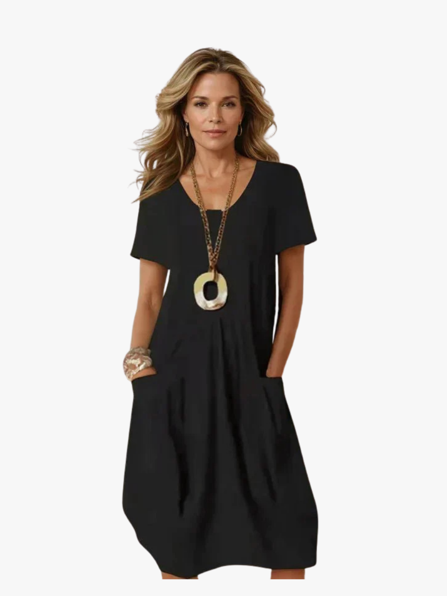 VIDAL BORDEAUX | ROBE MIDI FLUIDE POUR FEMMES