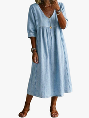 MOREAU LYON | ROBE EN DENIM ANCIEN À COUPE LOOSE POUR FEMMES