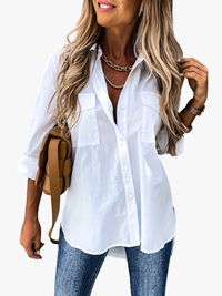 VIDAL BORDEAUX | CHEMISE CHIC À MANCHES LONGUES POUR FEMMES
