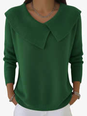 VIDAL BORDEAUX | PULL COL CLASSIQUE POUR FEMME