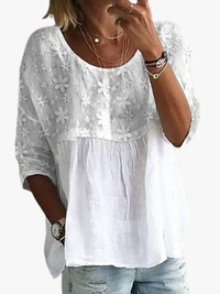 VIDAL BORDEAUX | BLOUSE BRODÉE POUR FEMMES