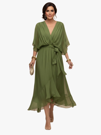 MOREAU LYON | ROBE FLUIDE EN CHIFFON POUR FEMMES