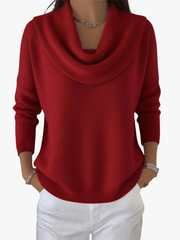 VIDAL BORDEAUX | PULL À COL GRACIEUX POUR FEMMES