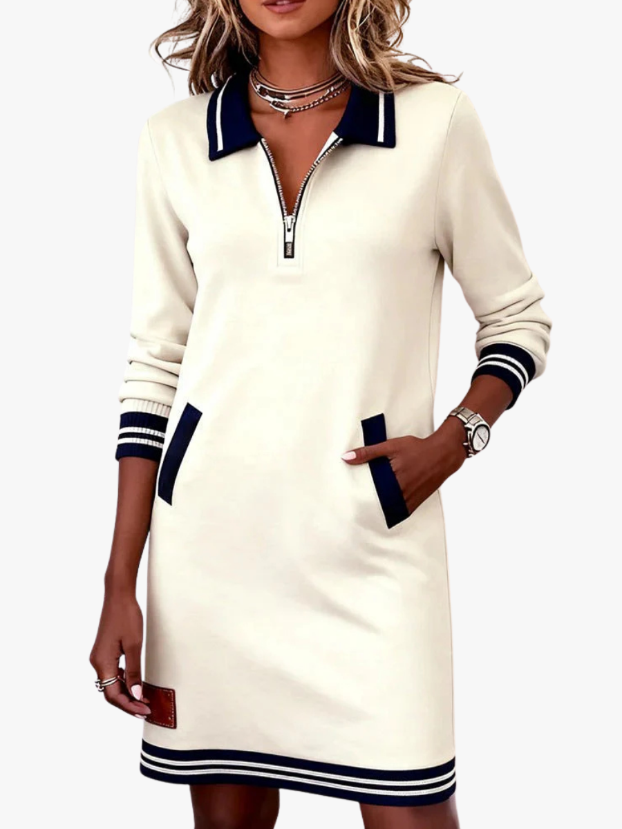 MOREAU LYON | ROBE MIDI ZIP POUR FEMMES