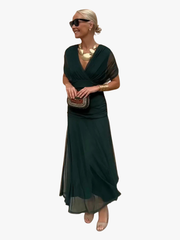VIDAL BORDEAUX | ROBE MAXI FLUIDE POUR FEMME