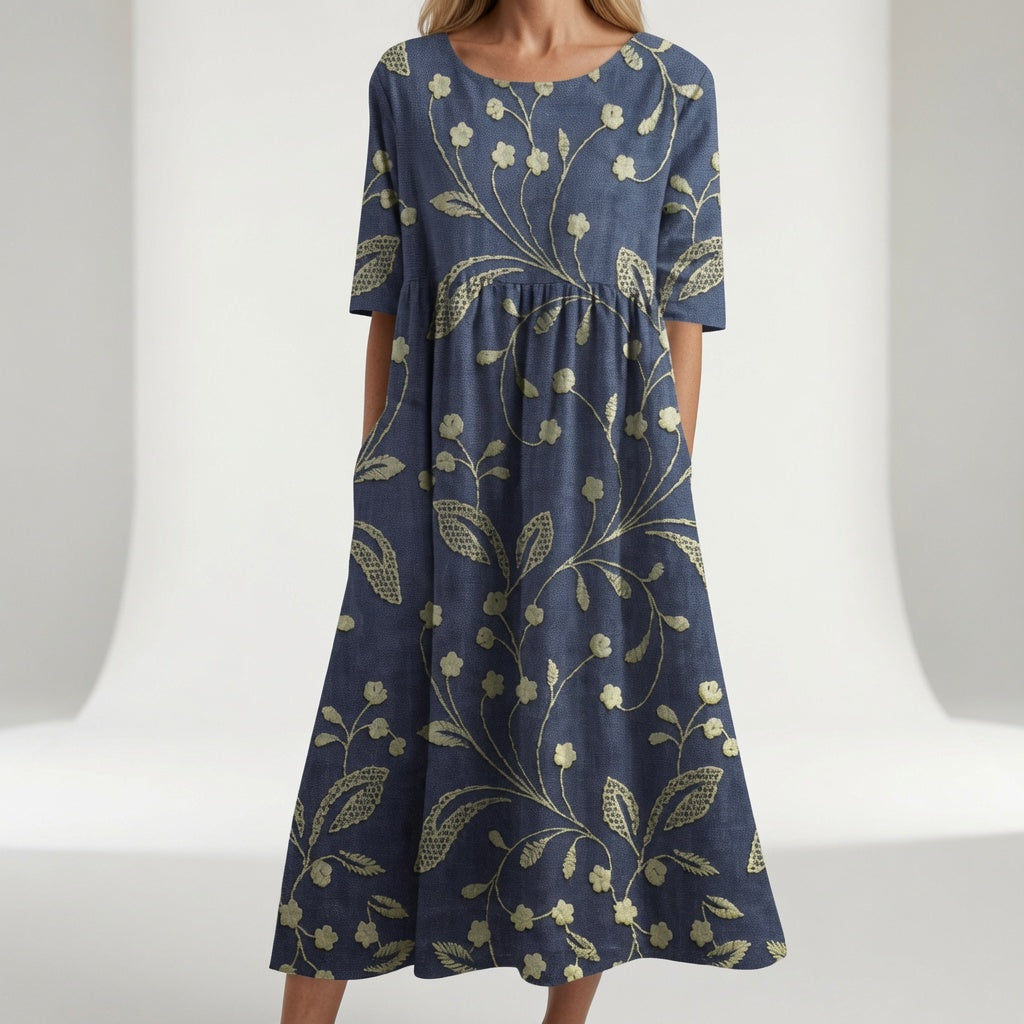 MOREAU LYON | ROBE MAXI FLORALE IMPRIMÉE POUR FEMMES