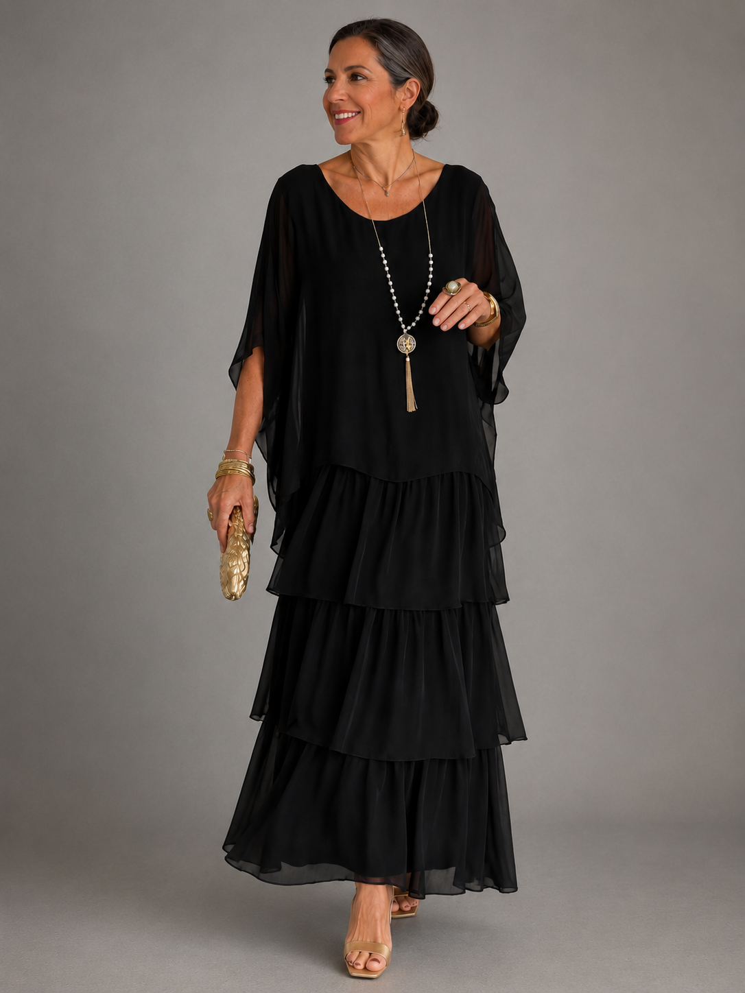 MOREAU LYON | ROBE ÉLÉGANTE À COUCHE POUR FEMMES