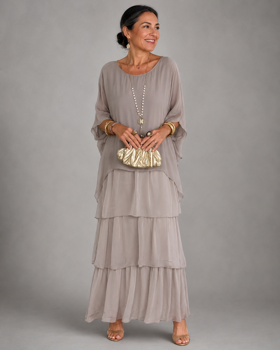 MOREAU LYON | ROBE ÉLÉGANTE À COUCHE POUR FEMMES