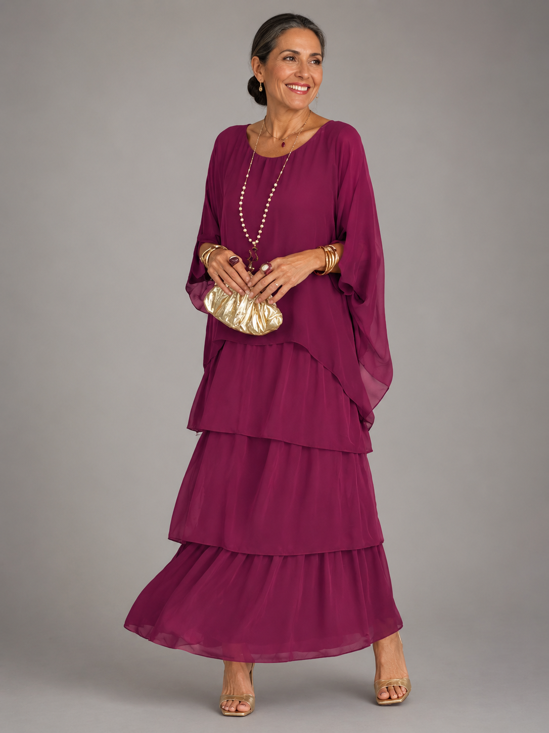 MOREAU LYON | ROBE ÉLÉGANTE À COUCHE POUR FEMMES