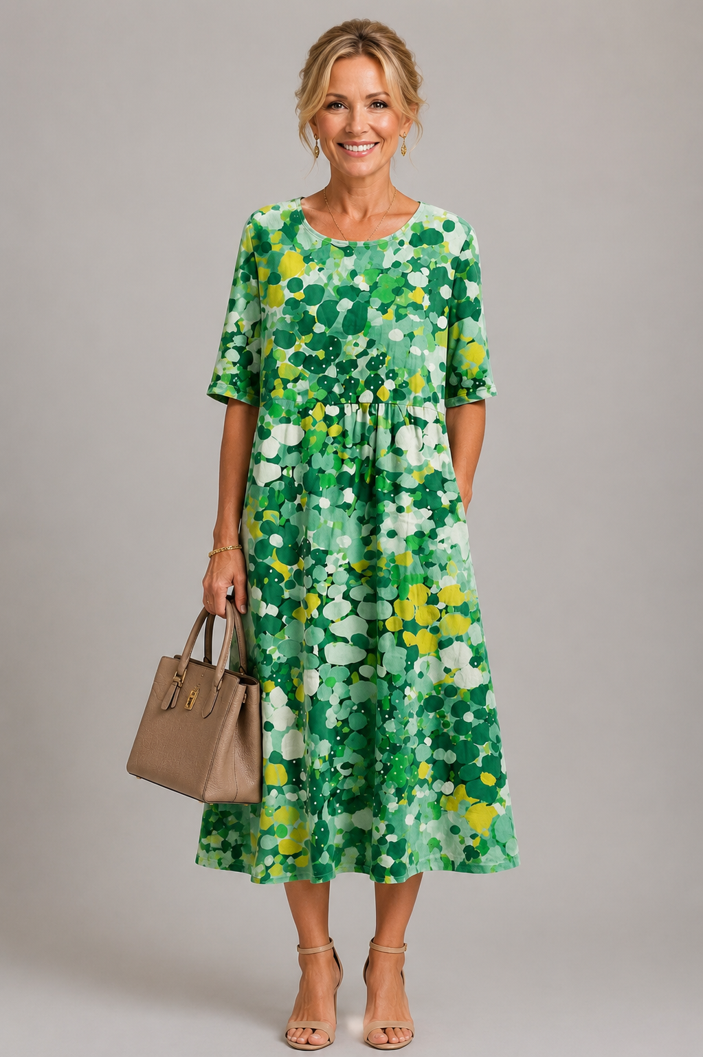 MOREAU LYON | CHIC ROBE FLORALE ÉLÉGANTE POUR FEMMES