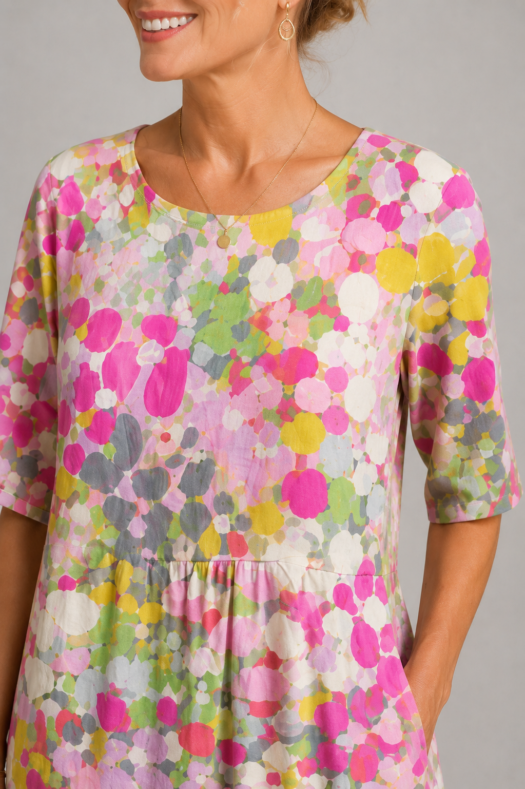 MOREAU LYON | CHIC ROBE FLORALE ÉLÉGANTE POUR FEMMES