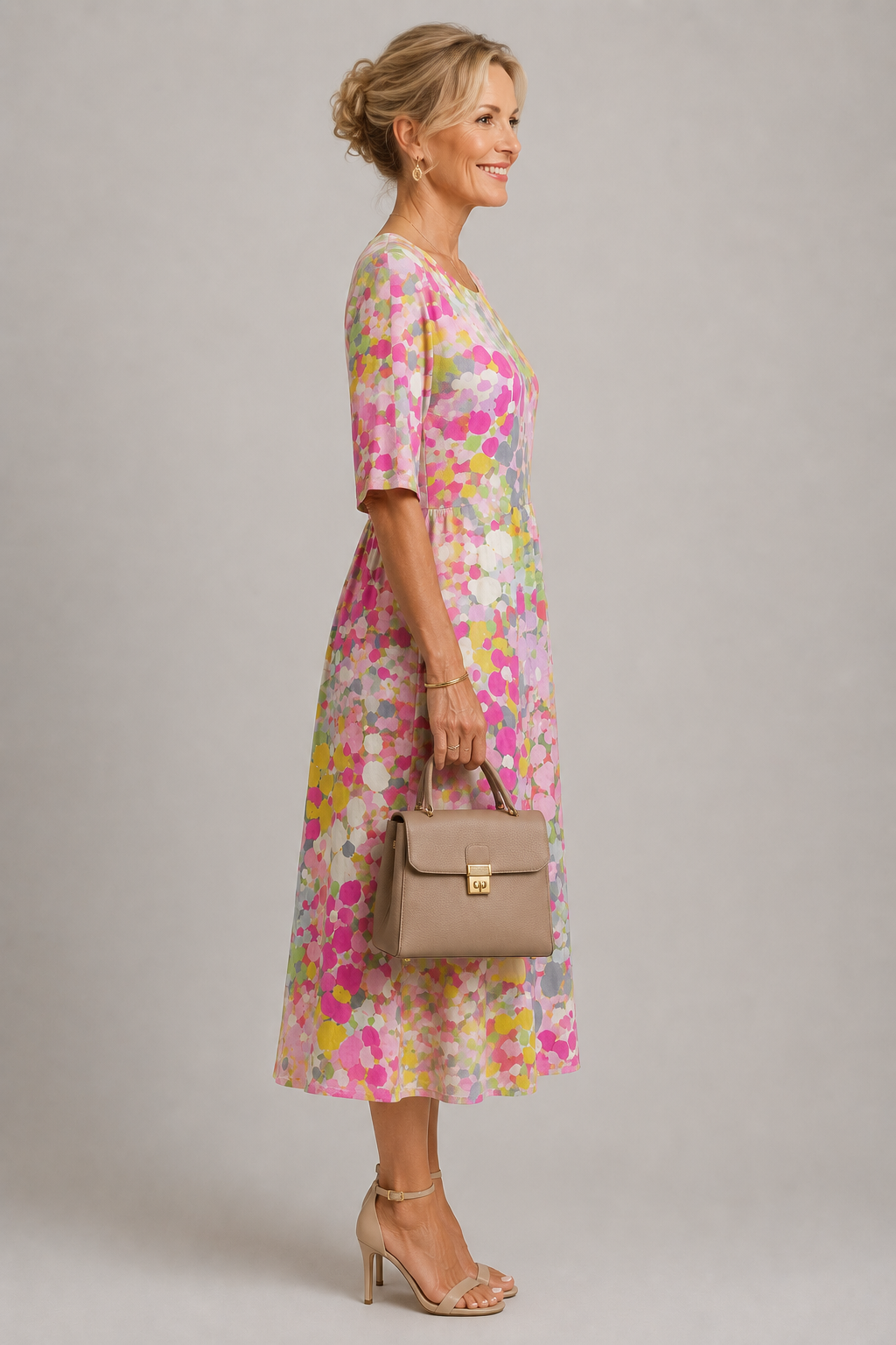 MOREAU LYON | CHIC ROBE FLORALE ÉLÉGANTE POUR FEMMES