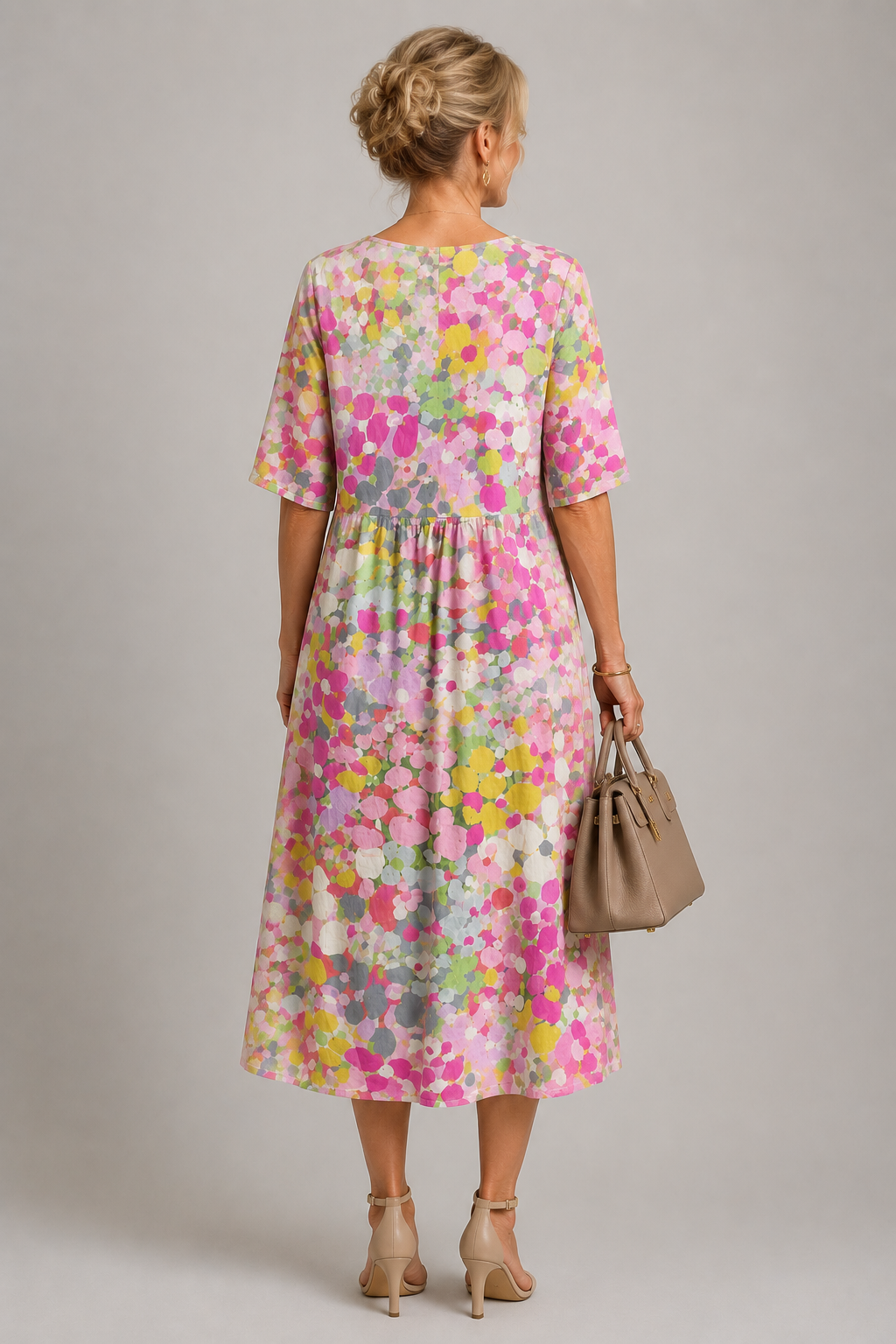 MOREAU LYON | CHIC ROBE FLORALE ÉLÉGANTE POUR FEMMES