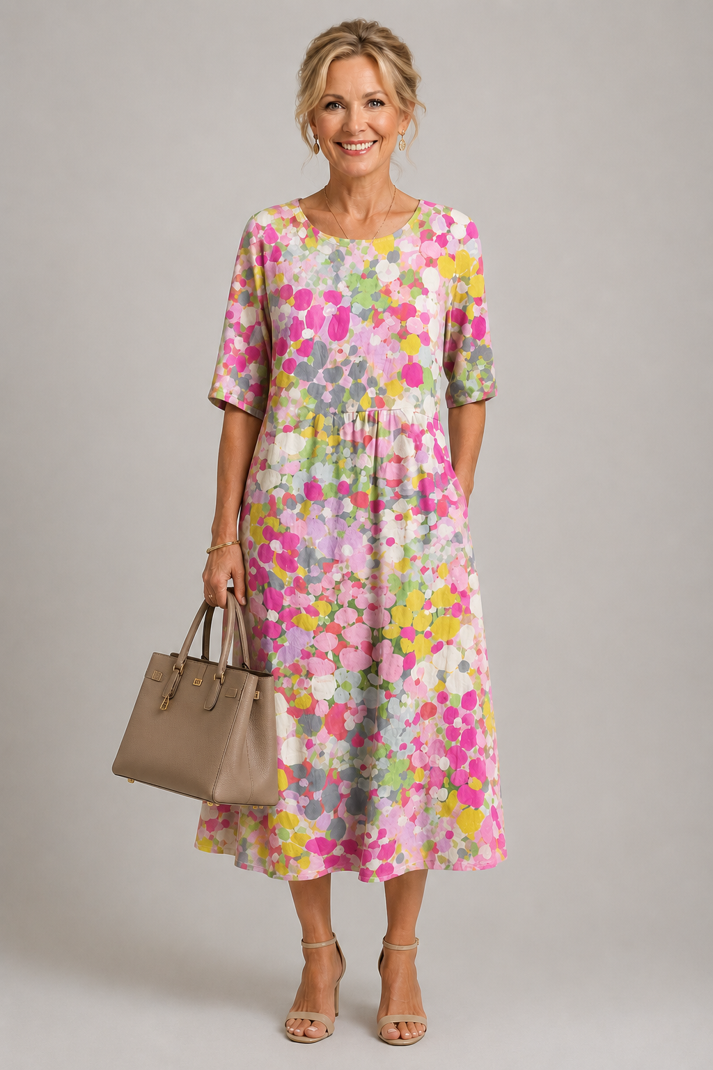 MOREAU LYON | CHIC ROBE FLORALE ÉLÉGANTE POUR FEMMES