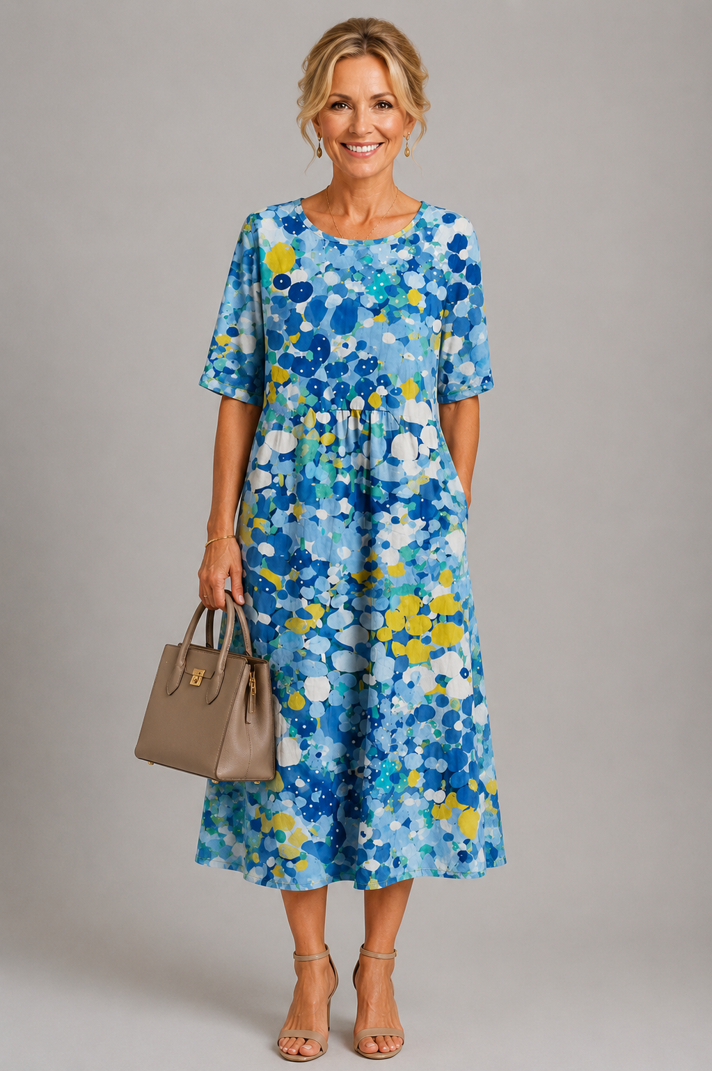MOREAU LYON | CHIC ROBE FLORALE ÉLÉGANTE POUR FEMMES