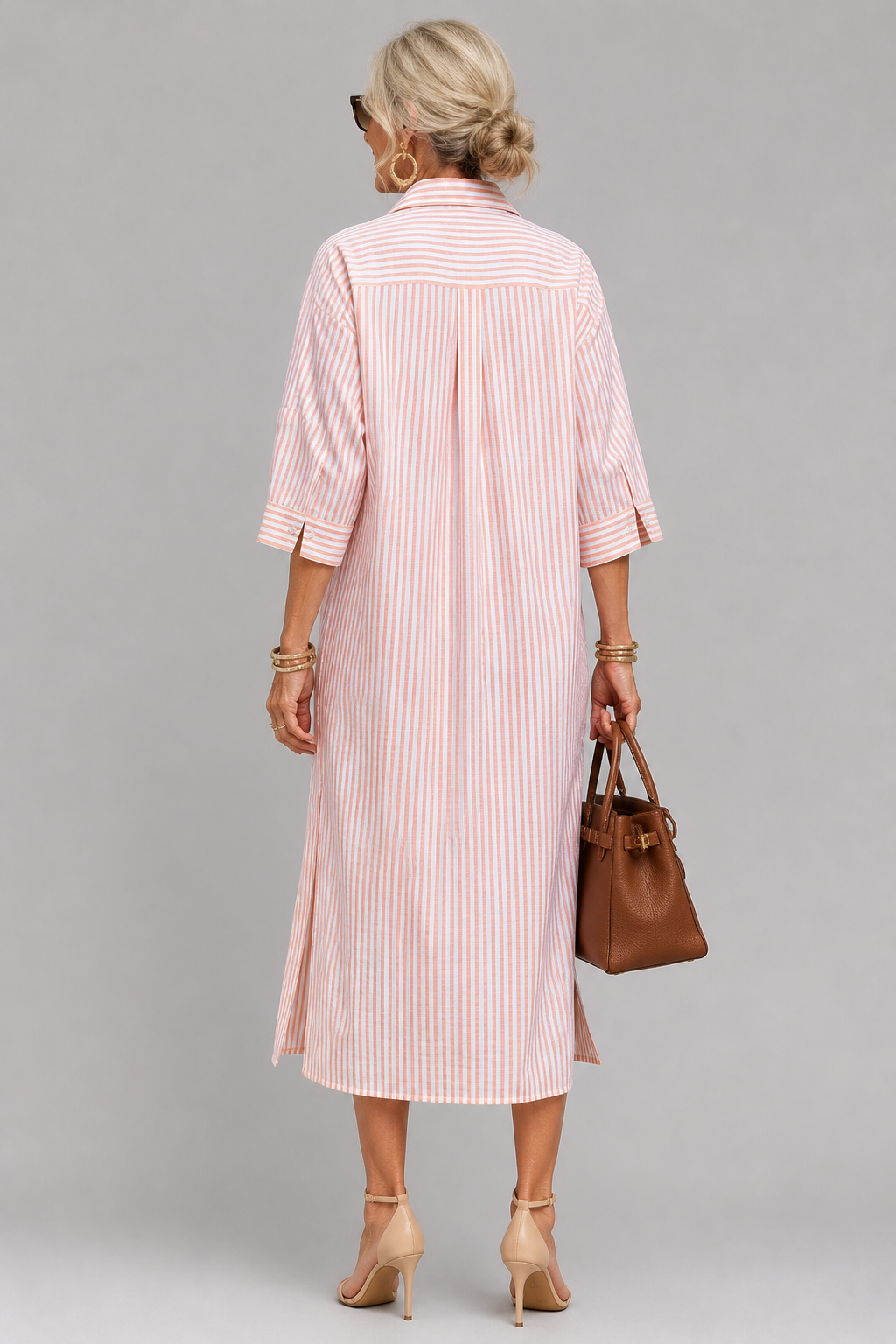 MOREAU LYON | CHIC ROBE MIDI ÉLÉGANTE POUR FEMMES