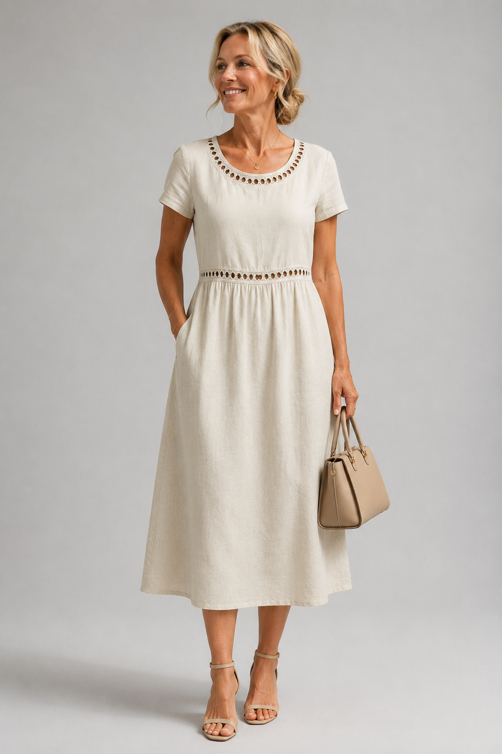 MOREAU LYON | MODERNE ROBE MIDI BRODÉE POUR FEMMES