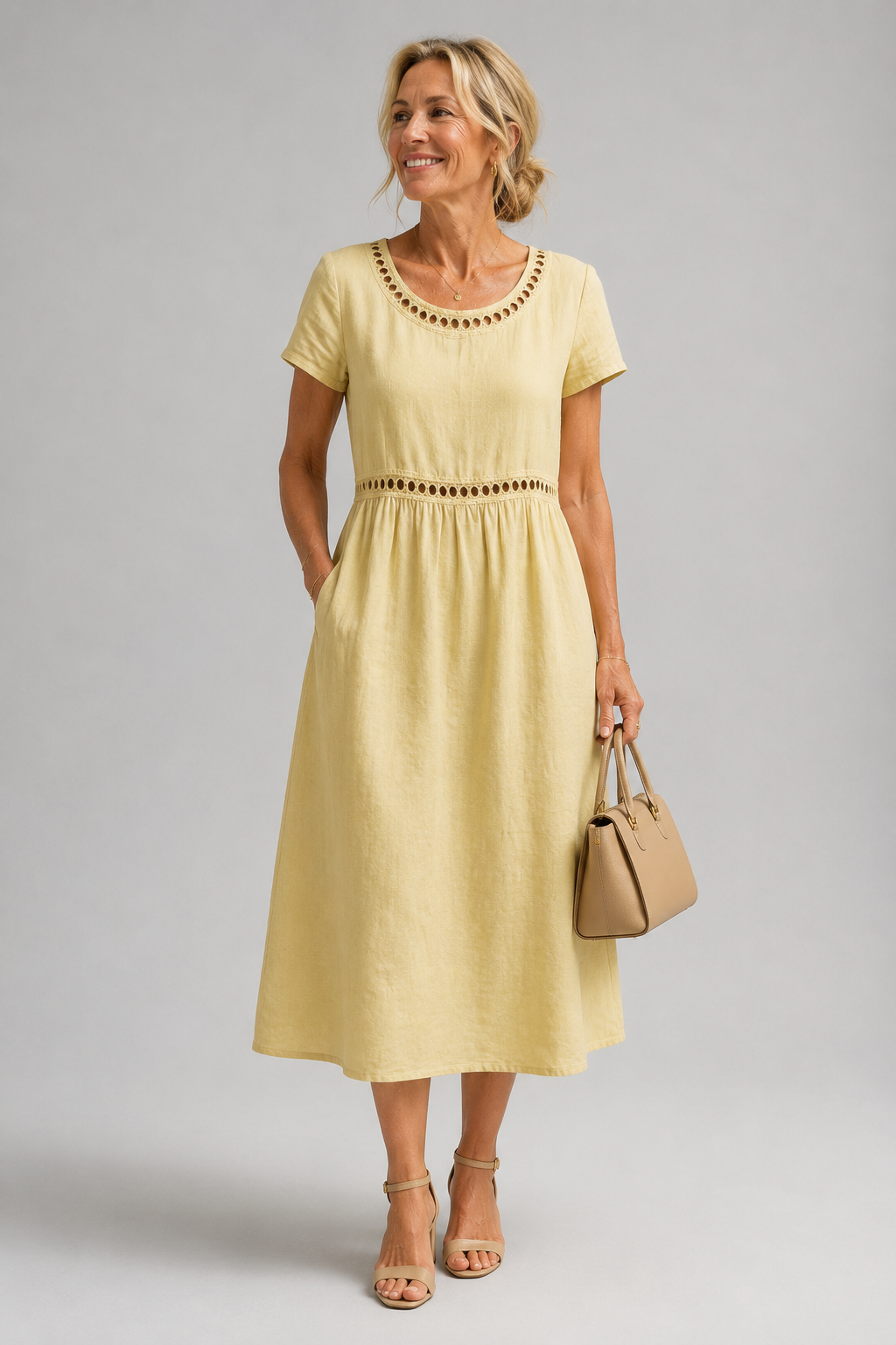 MOREAU LYON | MODERNE ROBE MIDI BRODÉE POUR FEMMES