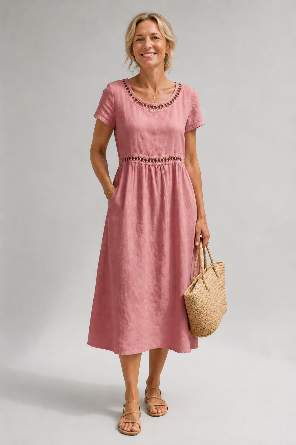 MOREAU LYON | MODERNE ROBE MIDI BRODÉE POUR FEMMES