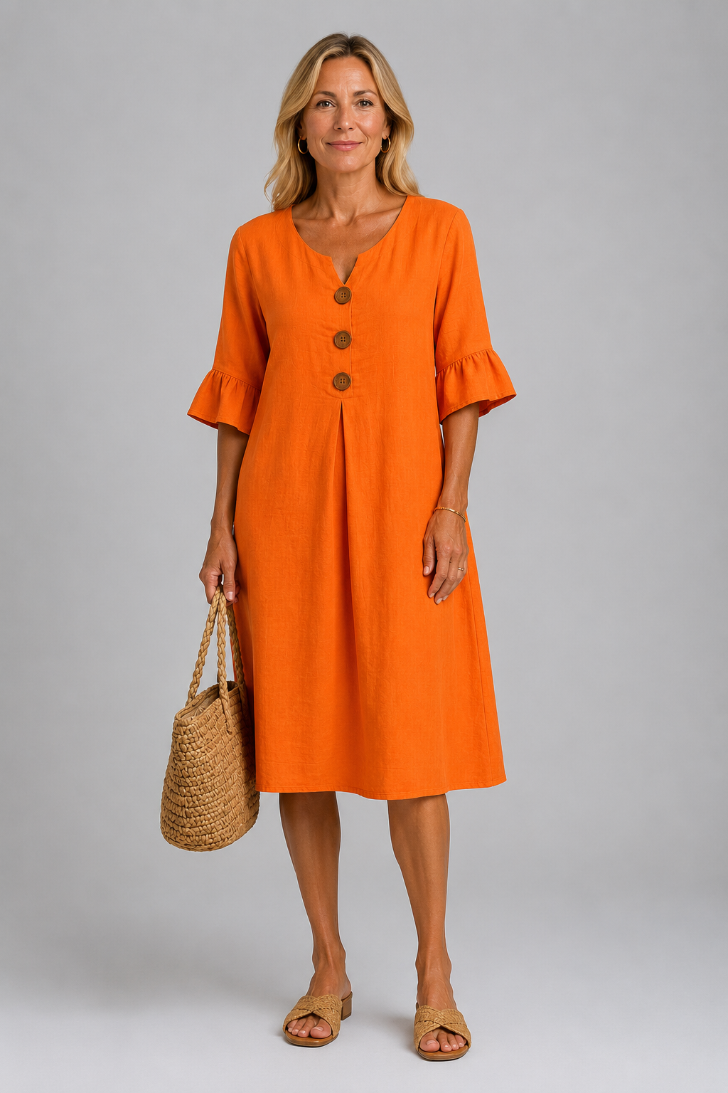 MOREAU LYON | ROBE CHEMISE À BOUTONS POUR FEMMES