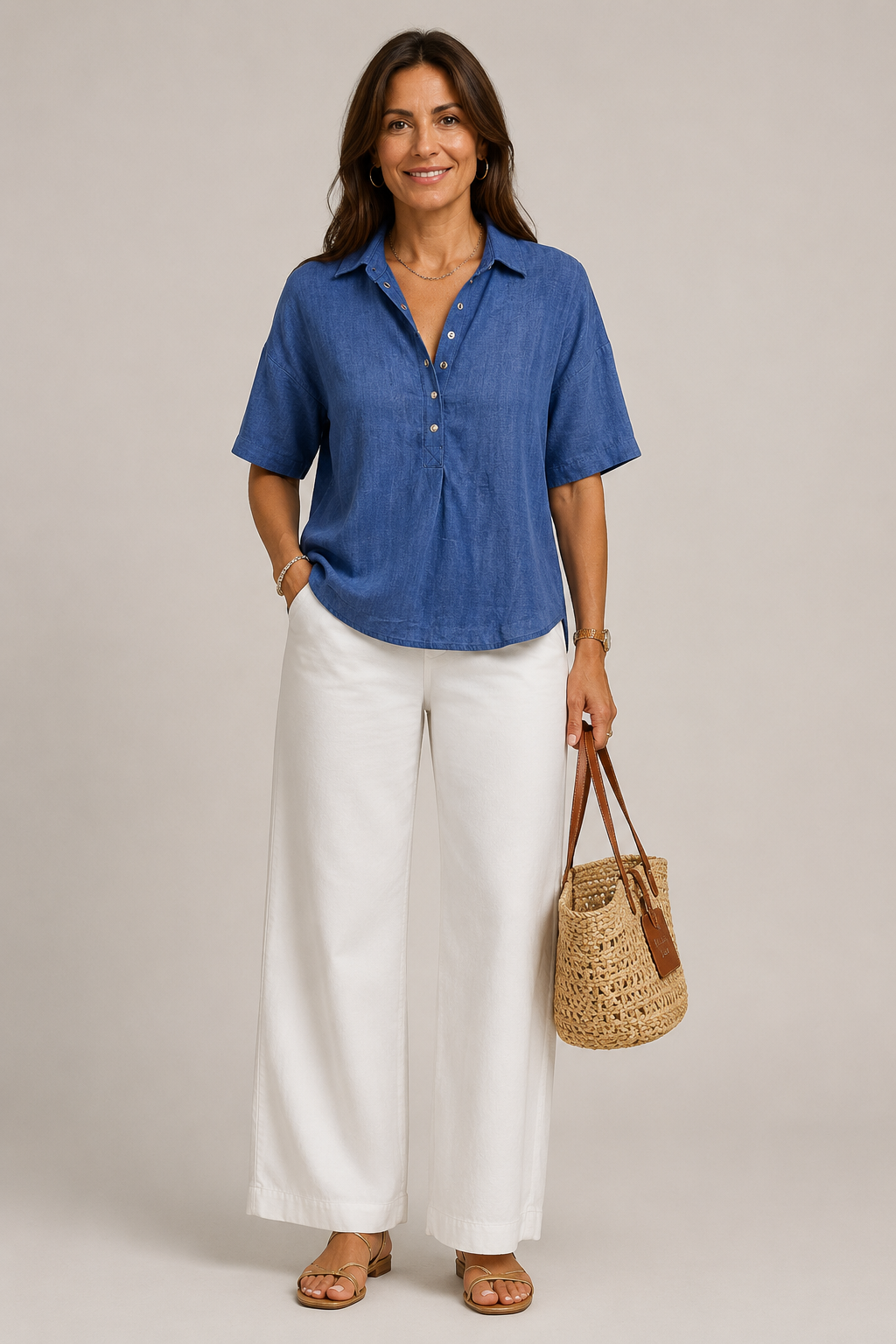VIDAL BORDEAUX | CHIC BLOUSE À COL EN V POUR FEMMES