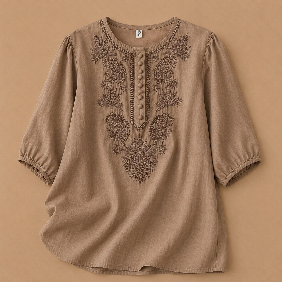 VIDAL BORDEAUX | BLOUSE CLASSIQUE BRODÉE POUR FEMMES