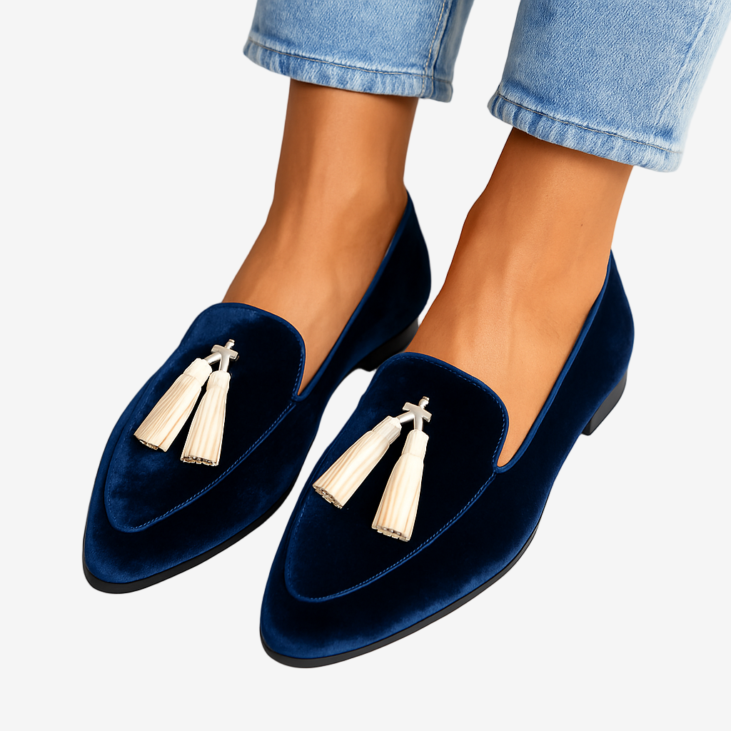MOREAU LYON | MOCASSIN EN VELOURS POUR FEMMES