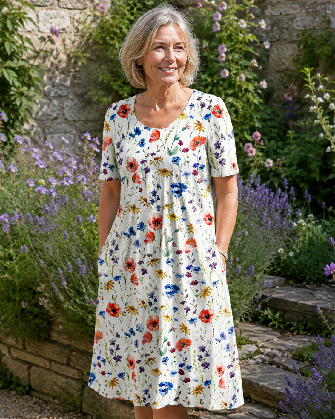 MOREAU LYON | ROBE MIDI ÉTÉ POUR FEMMES