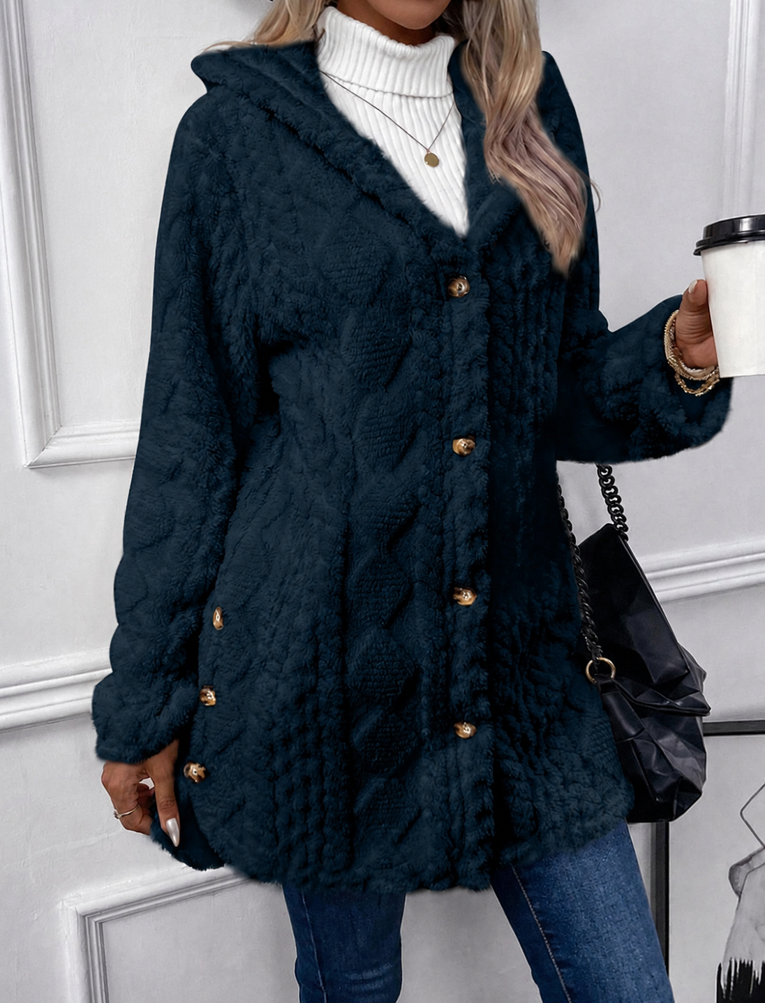 VIDAL BORDEAUX | VESTE TEXTURÉE DOUILLETTE POUR FEMMES