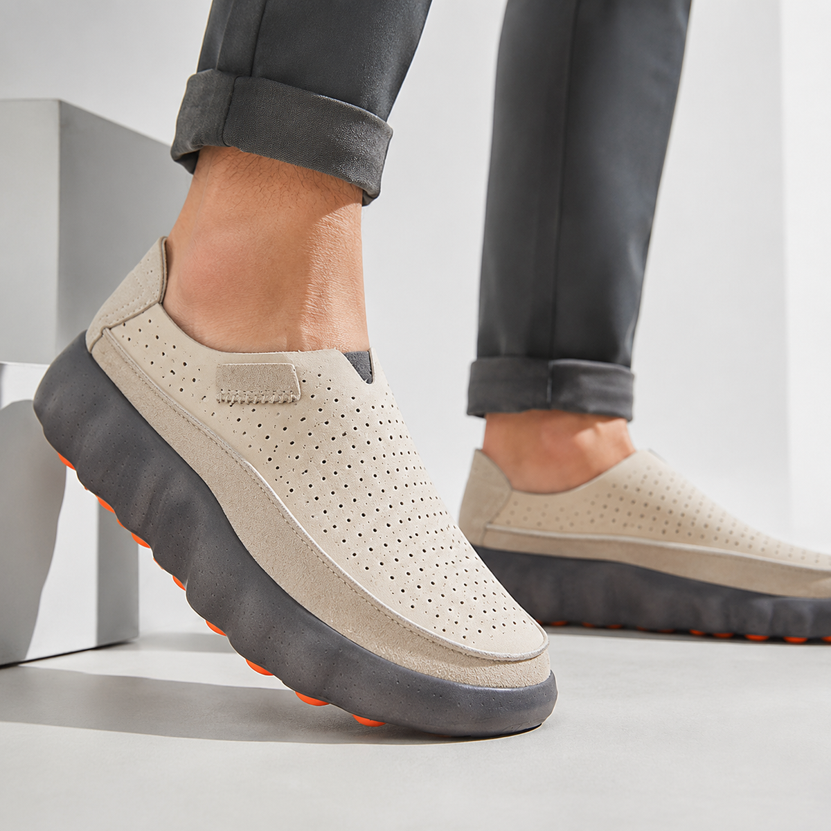 MOREAU LYON | MOCASSINS PERFORÉS POUR FEMMES