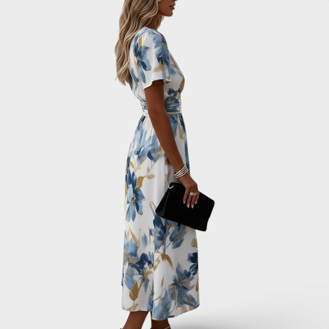 MOREAU LYON | ROBE MIDI FLORALE MODERNE POUR FEMMES