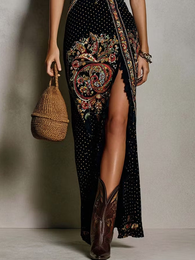 MOREAU LYON | ROBE MAXI ETHNIQUE POUR FEMMES